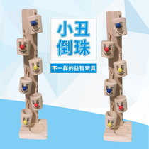 Clown Bucket Ball Ball Toy New Pressure Reduced Toy Pure Wood Safe Paternity Interactive Desktop Toy