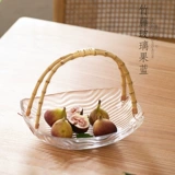 Японская стиль стеклянная бамбуковая виноградная корзина Fresh Creative Coffure Coffee Room Snack Set Set ins