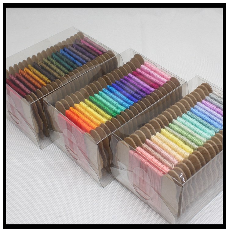 71 # /72 # /73 # (No. 71 and a Half) Jade Thread, 3 Strands, Colorful Set Box, Free Shipping