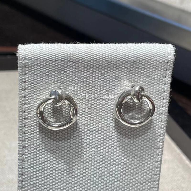 Limited edition special Spanish niche brand UNOde50 classic nail circle ear stud ring Sleeve ring handmade