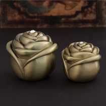 Metal European Retro Creative Rose Proposal Box Wedding jewelry upscale collection of jewelry boxes