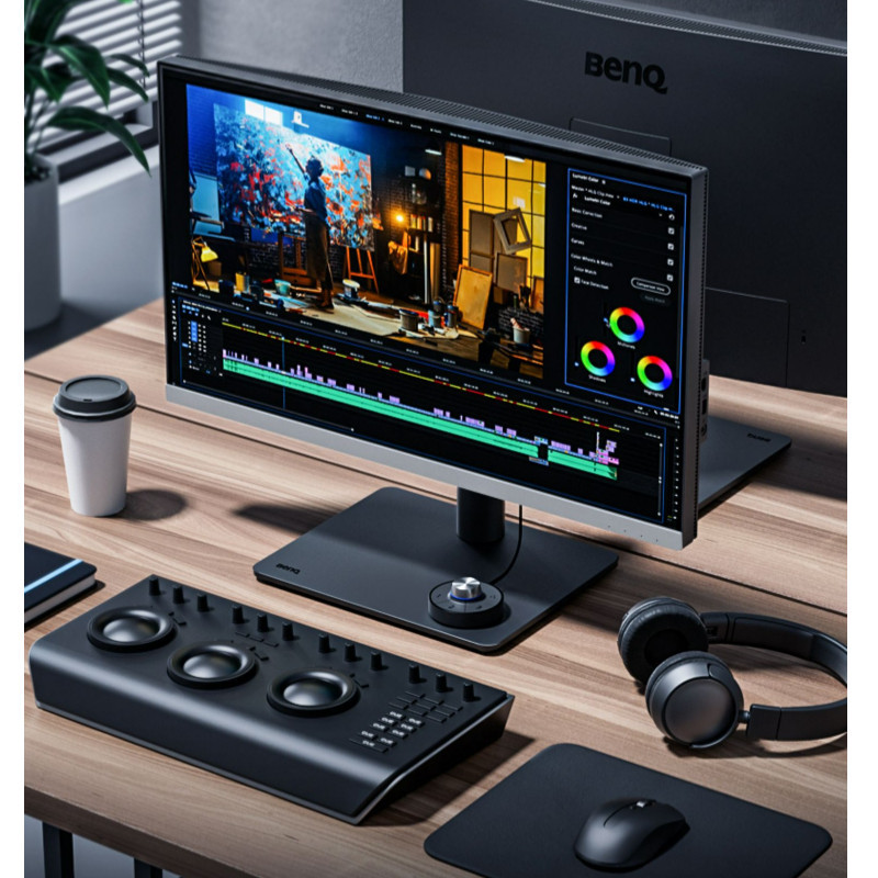 Benq Pd2706U Monitor 27-Inch 4K Professional Design Ips Screen Typec Wide Color Gamut P3 Apple 5K