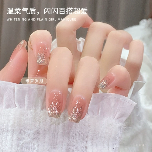 Блестки для ногтей, гель-лак, мигающий лак для ногтей для маникюра, популярно в интернете, 2025 года, новая коллекция