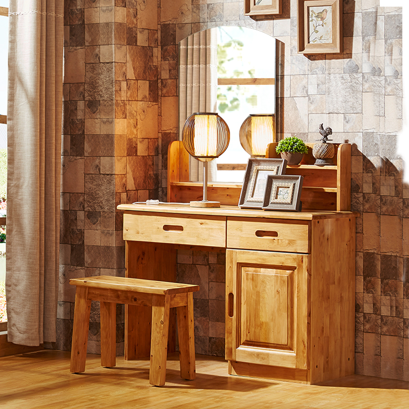 Makeup Bench Solid Wood Small Household Type Full Berm Wood Makeup Bench Brief Modern Bedroom Fields Dresden Makeup Bench Makeup Bench