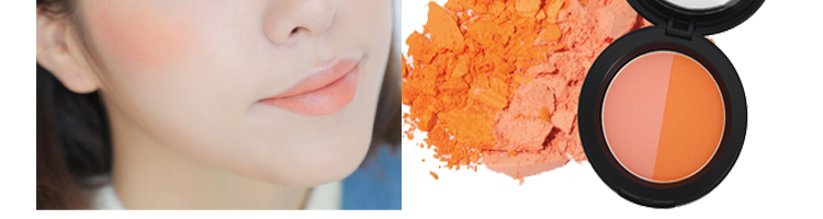 Phấn má hồng 3 màu 2 màu Hàn Quốc Trang trí ba chiều Phấn mờ Mờ tinh tế và tự nhiên - Blush / Cochineal má hồng peripera