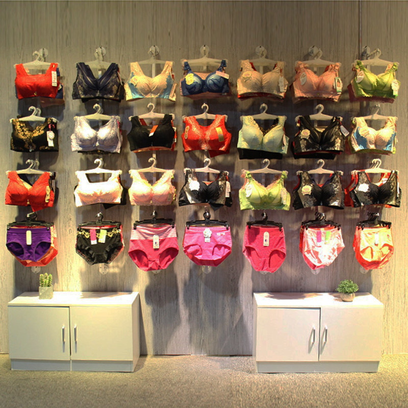 Iron Art Inner Hanger Bra Rack Underpants Display Rack Clothing Shop Upper Wall Bra Rack Hook Wall-mounted Wall Point Hanger