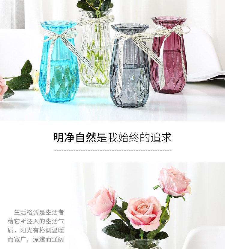 Bình thủy tinh sáng tạo đơn giản nước xanh củ cải dụng cụ trồng cây Châu Âu phòng khách nhà hoa văn hóa nước khô bình - Vase / Bồn hoa & Kệ các mẫu chậu hoa đẹp