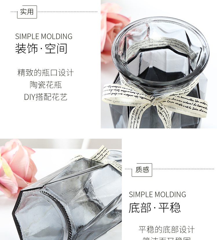 Bình thủy tinh sáng tạo đơn giản nước xanh củ cải dụng cụ trồng cây Châu Âu phòng khách nhà hoa văn hóa nước khô bình - Vase / Bồn hoa & Kệ các mẫu chậu hoa đẹp