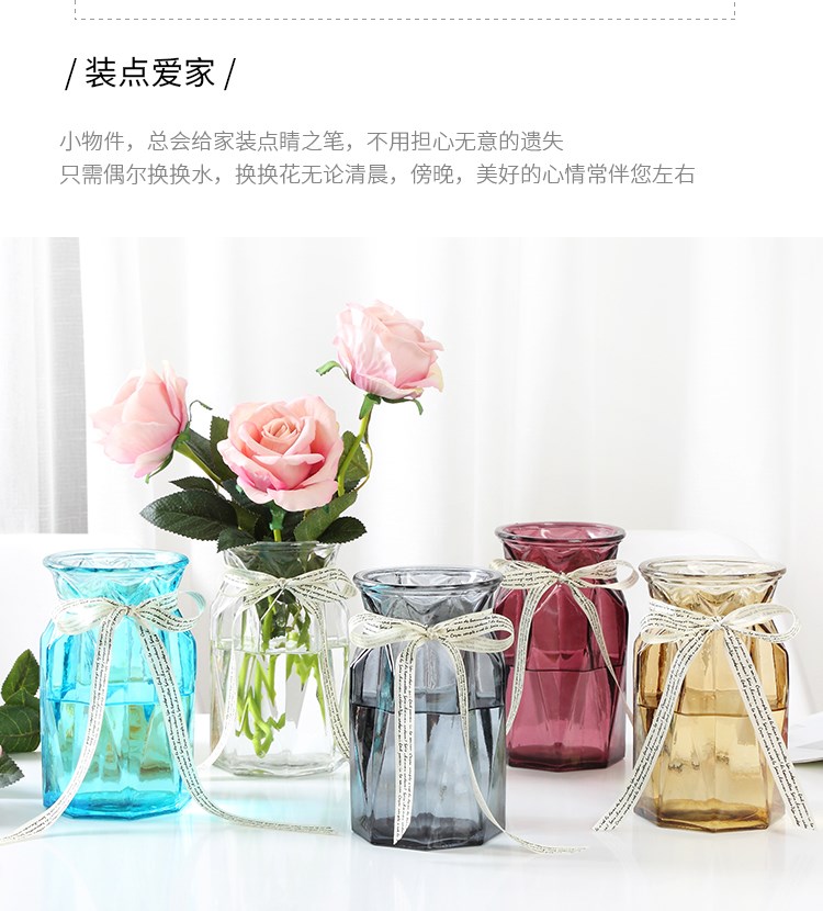 Bình thủy tinh sáng tạo đơn giản nước xanh củ cải dụng cụ trồng cây Châu Âu phòng khách nhà hoa văn hóa nước khô bình - Vase / Bồn hoa & Kệ các mẫu chậu hoa đẹp