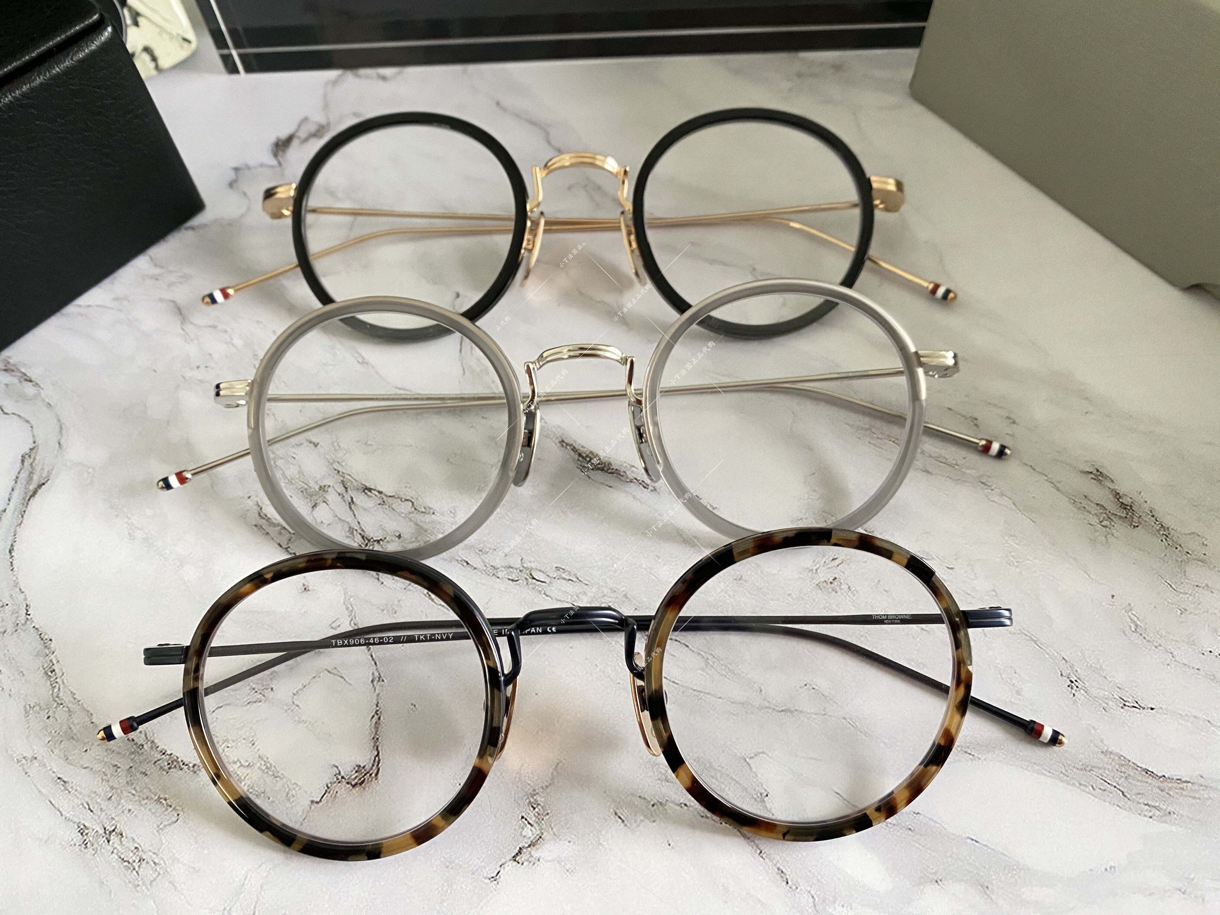 美品 THOM 座り込ん BROWNE TBX906-46-02メガネ
