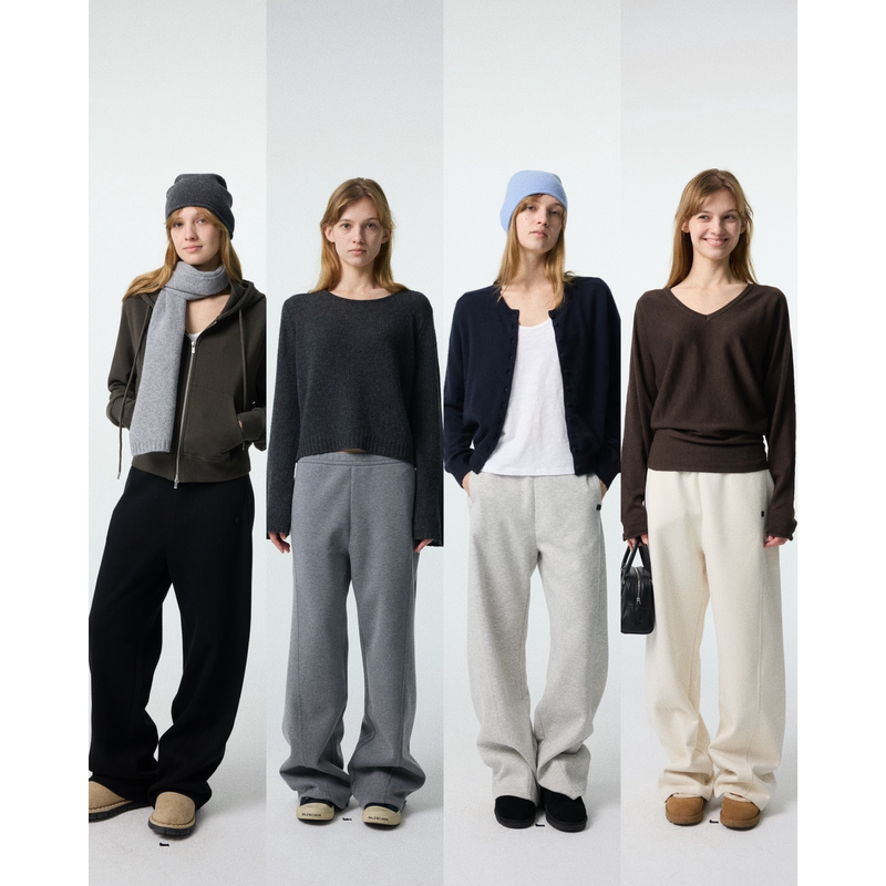 Ski by Tannin*Form Series/Benji Four-Color Sweatpants Straight-Leg Elastic Waist Casual Jogging Pants Ski by Tannin*Form Series/Benji Four-Color Sweatpants Straight-Leg Elastic Waist Casual Jogging Pants
