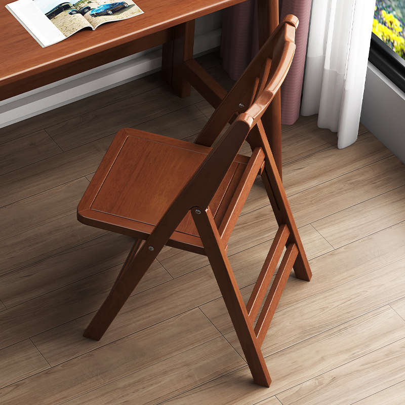 Full Solid Wood Folding Chairs Home Province Space Dining Chairs Brief Modern Balcony Casual Chair Children Learn Leaning Back Chairs