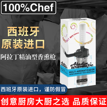 Spanish 100%Chef Aladdin essential oil type incense smoked gun food scented lavender steam aroma machine molecular cuisine