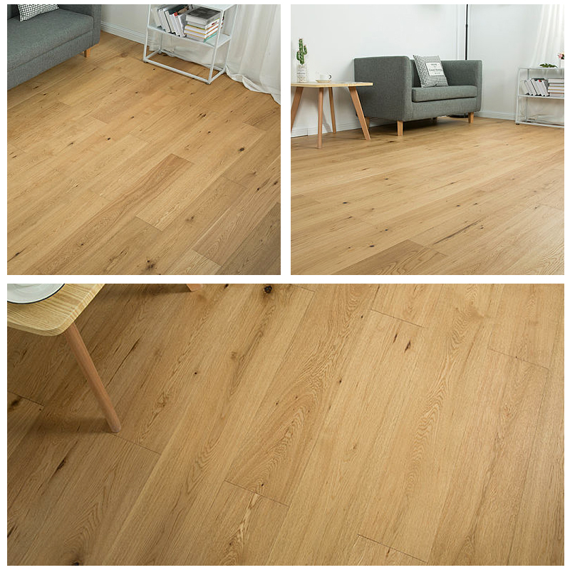 15MM new three-layer solid wood composite wood floor home oak log ground heating special environmentally friendly wood leather face brief