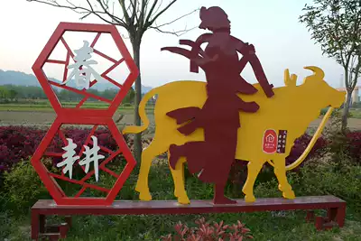 Large outdoor signs guide vertical spirit fortress pointing signs custom shopping mall parking lot landing signs