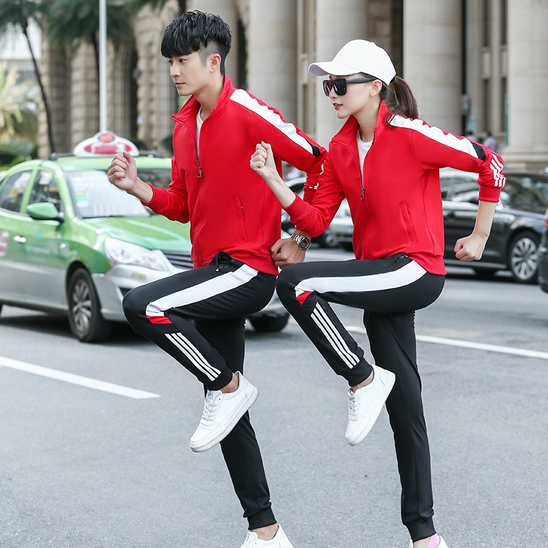 Sports suit men and women spring and autumn air volleyball training competition special clothing long-sleeved trousers tennis shuttlecock team uniform