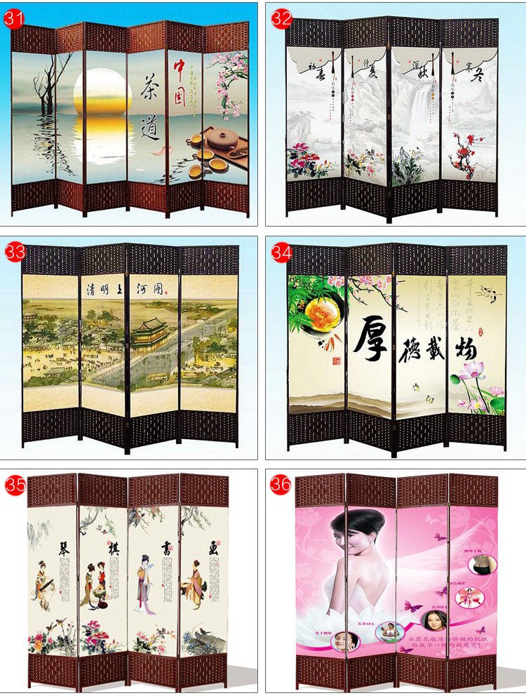 Trung Quốc màn hình phân vùng phòng khách gấp màn hình hiên phòng ngủ đơn giản hiện đại gấp di động vải vách ngăn khách sạn - Màn hình / Cửa sổ vách gỗ phòng khách