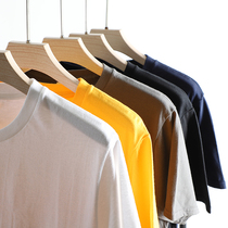 Long-lasting wear basic commuter foreign trade factory tail single men spring and summer solid color base short sleeve half sleeve t-shirt