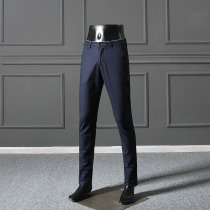 夏季薄款微弹 外贸工厂剪标男装时尚休闲刺绣修身小脚休闲裤长裤