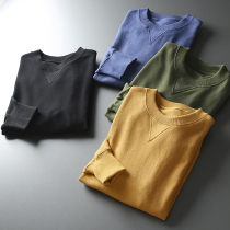 Cotton Wool Loop Fabric Foreign Trade Factory Mens Clothing 100 Hitch Sports Casual Cover Head Round Collar Woolen Clothing Blouses