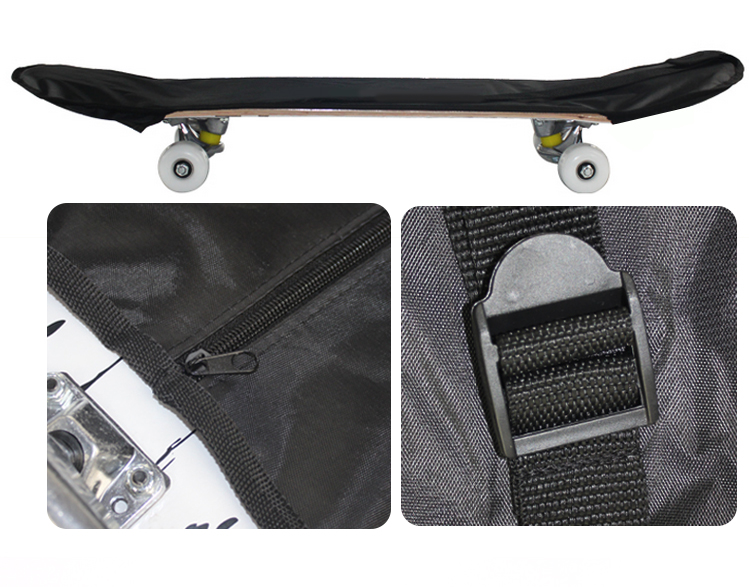 Longboard skateboard bag double-up skateboard ba lô túi đeo vai bốn bánh ván trượt ba lô đa năng túi phụ kiện ván trượt - Trượt băng / Trượt / Thể thao mạo hiểm giày trượt