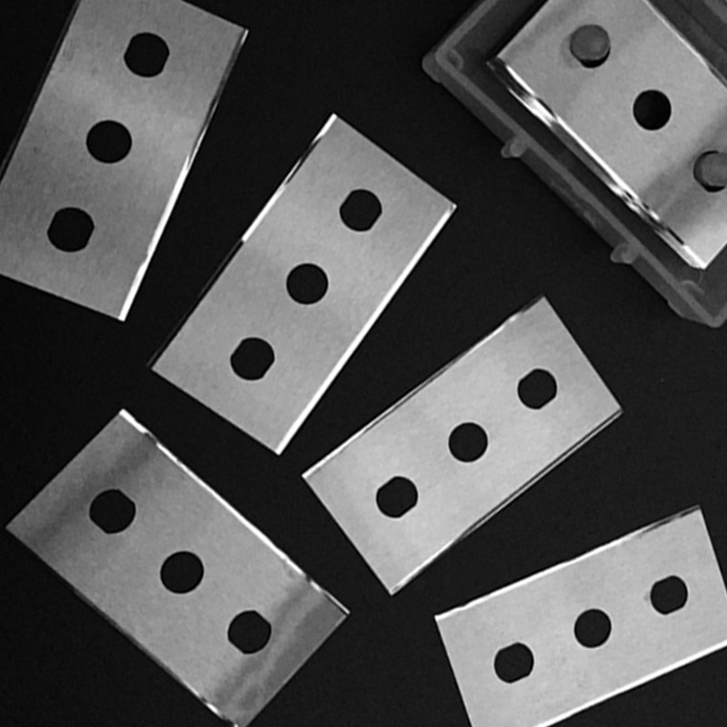 Tungsten Steel Triple Hole Blade German Rutz LUTZ Ultra-thin Aluminum Foil Adhesive Tape Film Hard Alloy Split Cutting Knife