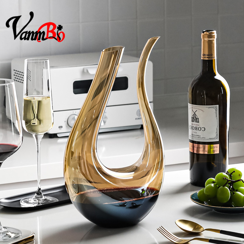 Light Extravagant Type Mesh Red Decanter Red Wine Wine Home Thickened Wine Pot Suit Eurostyle Upscale Personality Creative Sub-Wine