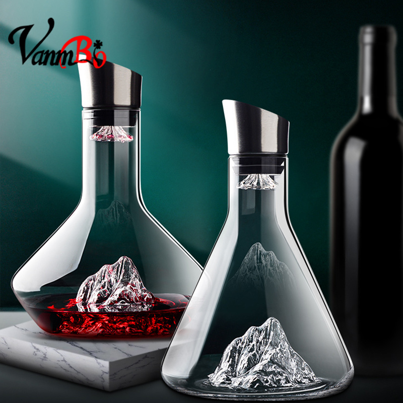 Iceberg Decanter Red Wine Glass Suit Home Thickening Net Red High Gear Wine With Luxurious Wine Bottle Eurostyle Creative Personality