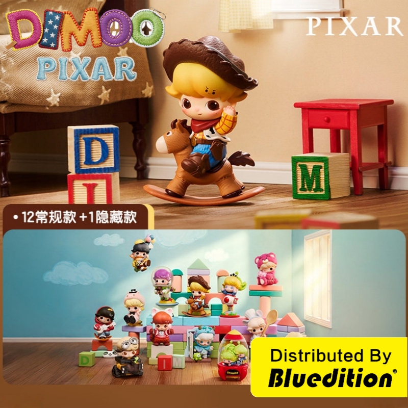 Popmart Dimoo World X Pixar Pixar Co-Branded Series Figurine Blind Box Gift