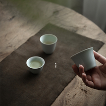 Jingdezhen drinking Kung Fu tea teacup Personal household small teacup single retro ash cup Tea cup customization