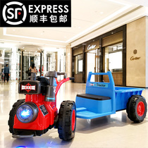 Yi Yun childrens walking Tractor Electric can sit double 1-3 years old 3-6 years old male and female baby baby mini