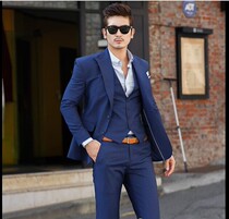 Custom wedding dress suit custom-made mens wedding groom dress Korean version of slim business dress suit suit suit suit