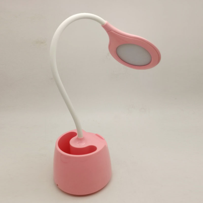 Seebest plug-in desk lamp does not hurt the eyes, comfortable touch switch, blue and pink, high-quality soft light source, three-speed adjustment