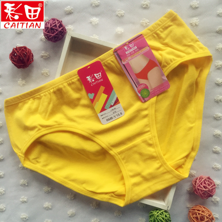 Bốn túi đồ lót Caiti của phụ nữ cotton tam giác eo thấp kẹo màu thoáng khí học sinh tuần cô gái đồ lót 213 quan lot nam