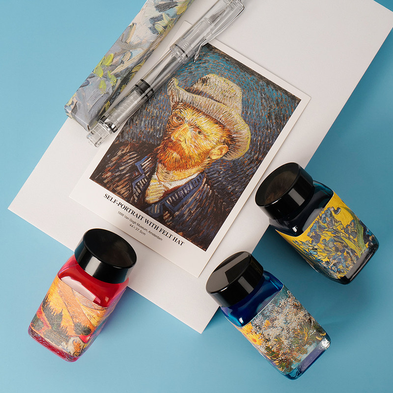 (waterproof grade) ink-send blind box pen nano anti-fizzy dyeing without blocking pen black red student practicing character