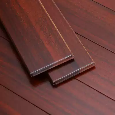 Pure solid wood flooring logs factory direct dish beans black walnut color home bedroom environmentally friendly wear-resistant new Chinese style