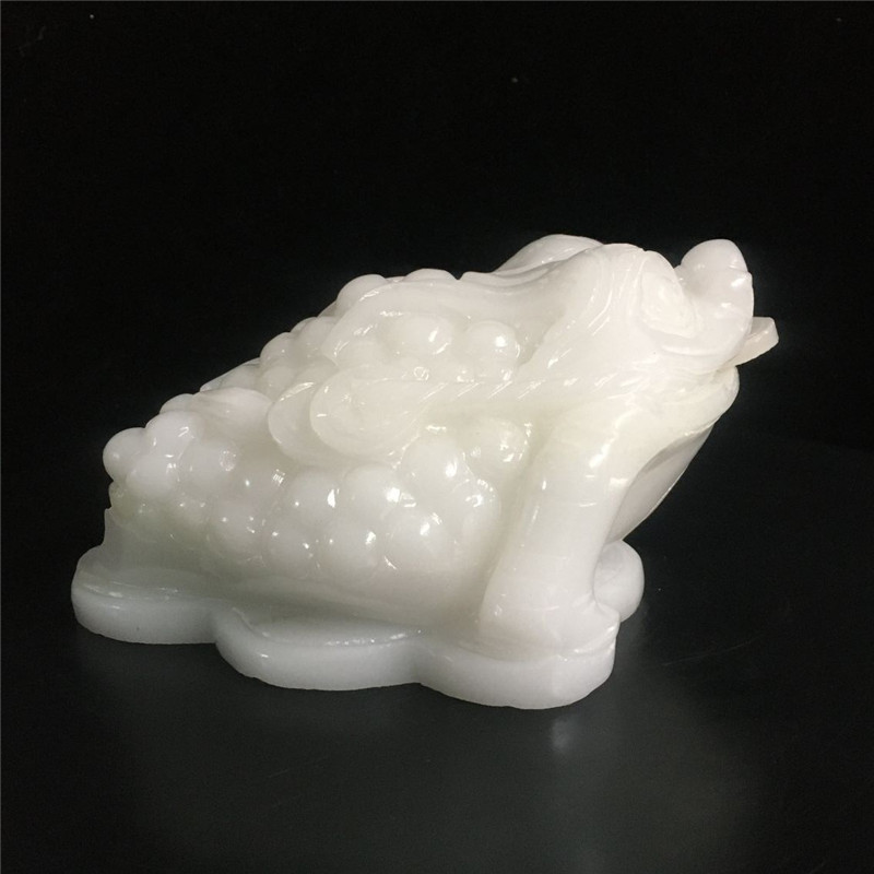 Natural White Jade Golden Toad Trifoot Toad Swing Piece Home Jo Relocation Gift Living Room Genguan Office Modern Adornment