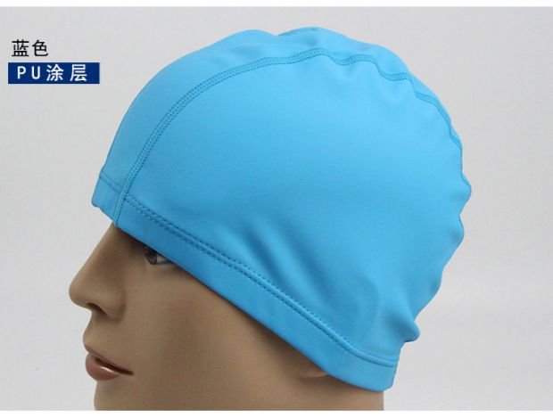Mũ bơi nhiều màu nylon làm tăng độ đàn hồi cho nam và nữ Tóc dài phổ quát PU Không thấm nước Earmuffs Bộ mũ vải mũ bơi xịn	