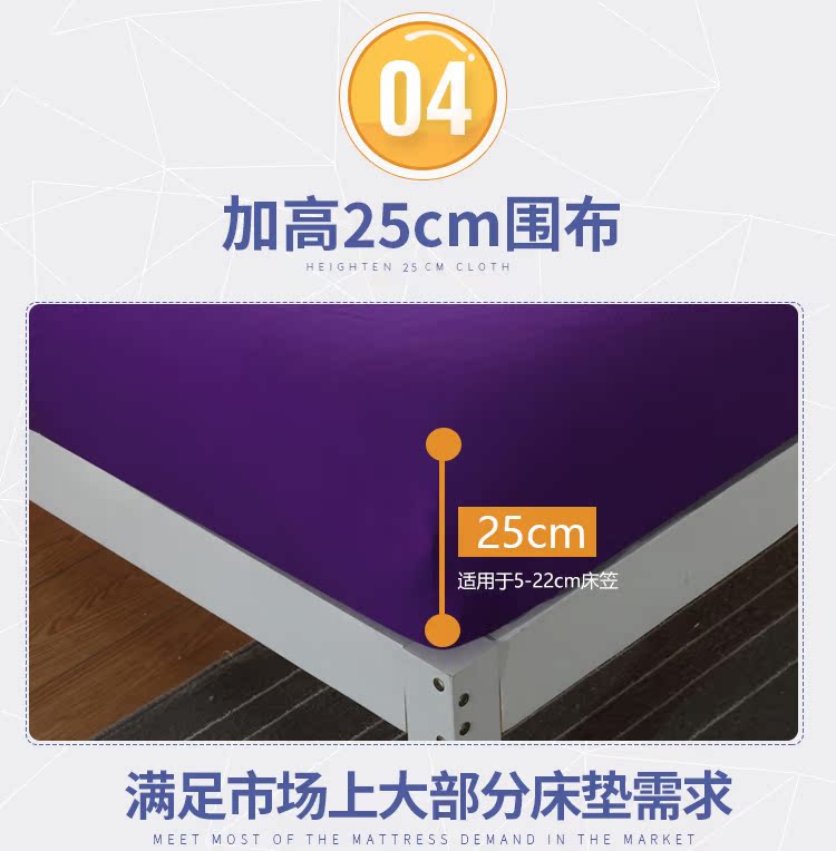 Giường màu trắng tinh khiết nâng cao trải giường trải giường đơn bộ nệm Simmons bảo vệ khách sạn bìa chống trượt Ga phủ giường là gì
