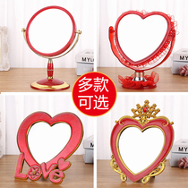Wedding supplies wedding mirror small waist mirror bride makeup mirror red dressing table newcomer dowry props