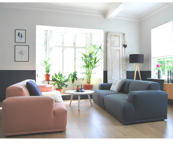 đôi chút gia đình nhỏ sofa vải kết hợp nordic của phong cách hiện đại thiết kế đồ nội thất sofa mủ màu hồng mềm mại - Ghế sô pha sopha bed
