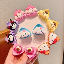 Childrens Three Lull Terns Cartoon Cat Ears small gripping clip cute baby No injuries Broken Hair Clip Princess Liu Sea Clip Hair Accessories