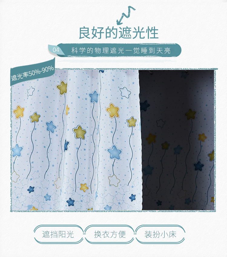 Xu Meng Học sinh rèm cửa đơn giản in Ký túc xá mạ giường ngủ phòng ngủ giường vỏ che chắn bao vây vải thấm - Bed Skirts & Valances rèm treo giường ktx