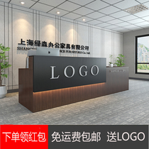 Guangzhou front desk desk desk cash register desk simple modern information desk company front desk reception desk welcome desk