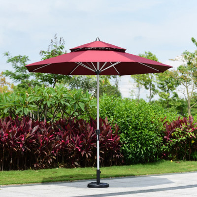 Sunshade outdoor insert table center column umbrella milk tea coffee outdoor large sunshade round advertising stall umbrella