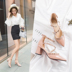 Giày cao gót đinh tán xuân 2019 mới khóa dày với giày đơn màu hoang dã sơn da sandal nữ mùa hè với dép sandal nữ đi học Sandal