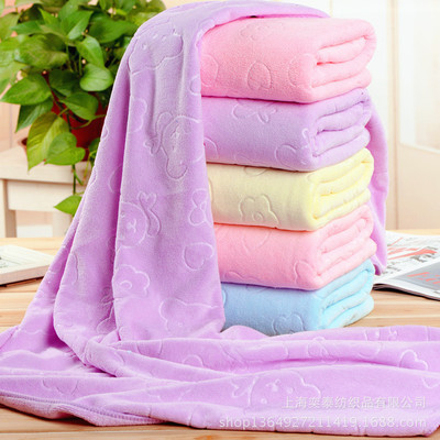 Plus 70*140cm printed microfiber bath towel Super absorbent soft children's bath towel car towel