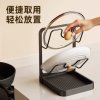 Kitchen Pot Lid Rack Countertop Kitchen Storage Rack Vertical Multifunctional Spatula Storage Rack Cutting Board Placement with Drainage