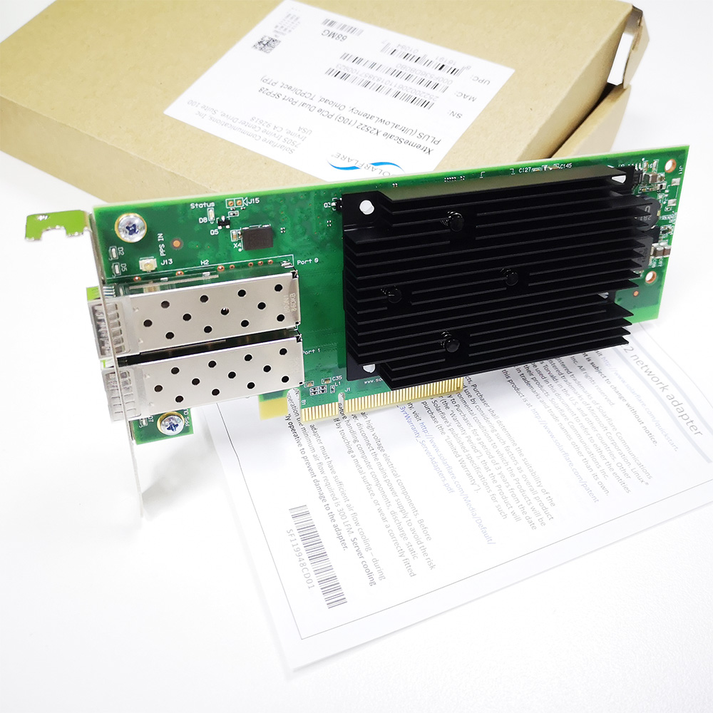 solarflare Delay 700ns X2522 10G 25G Low Delay 10,000 trillion Network Card