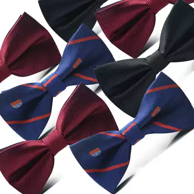 High-end dress wedding men British fashion fashion business Fashion double-layer wedding groom men and women bow tie bow